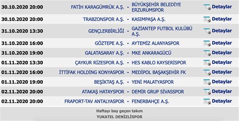 Fikstür Değişiklikleri