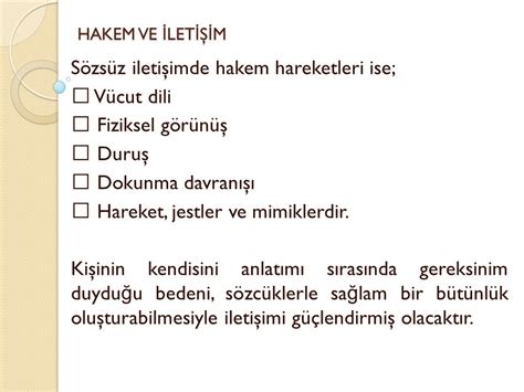 Hakem İletişimi